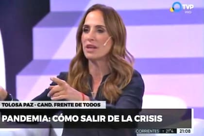 Victoria Tolosa Paz, en una entrevista emitida durante el noticiero de la TV Pública, la semana pasada