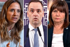 Victoria Tolosa Paz, Manuel Adorni y Patricia Bullrich