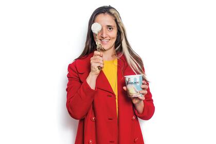 Victoria Torterola, creadora de los helados saludables.