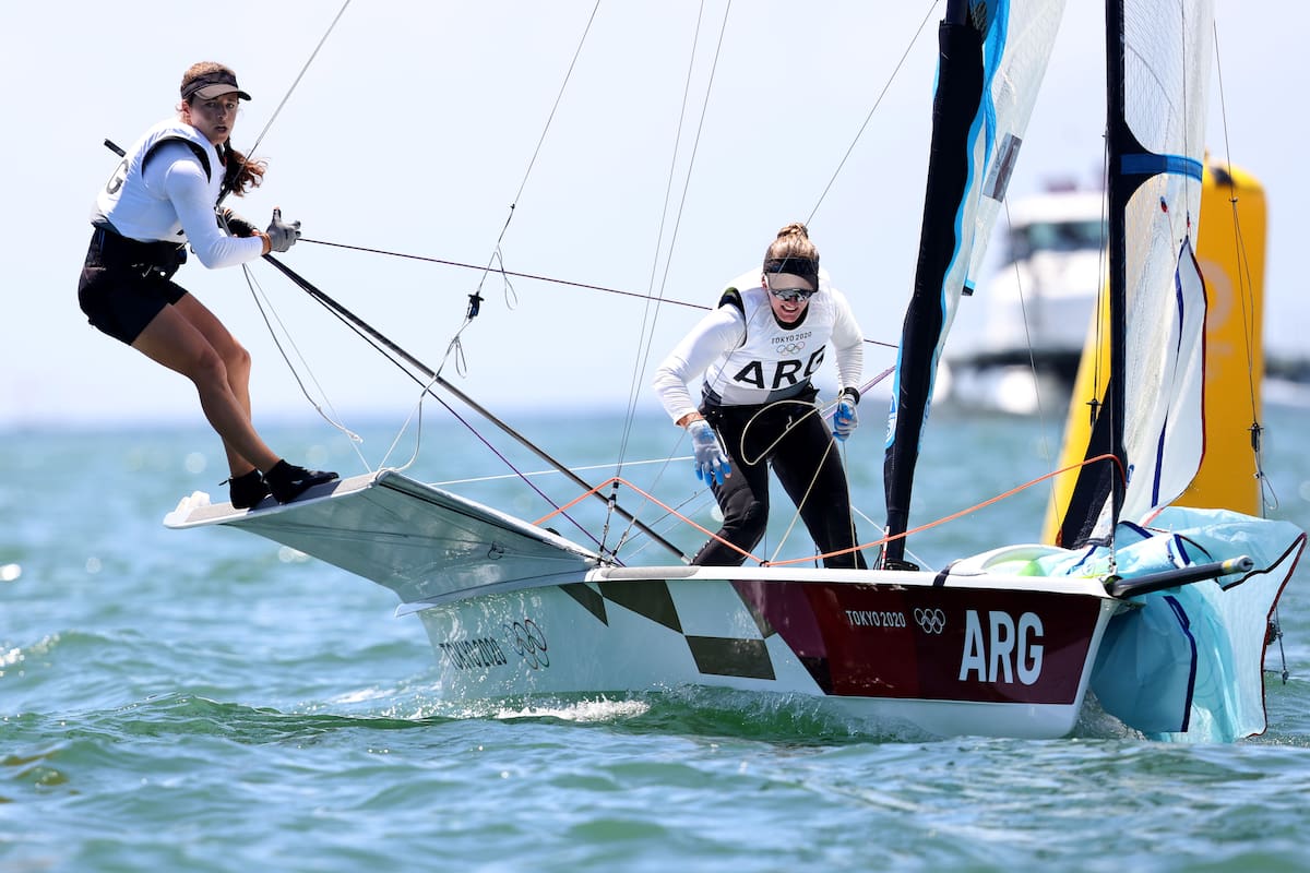 Victoria Travascio y Maria Sol Branz del equipo de Argentina.