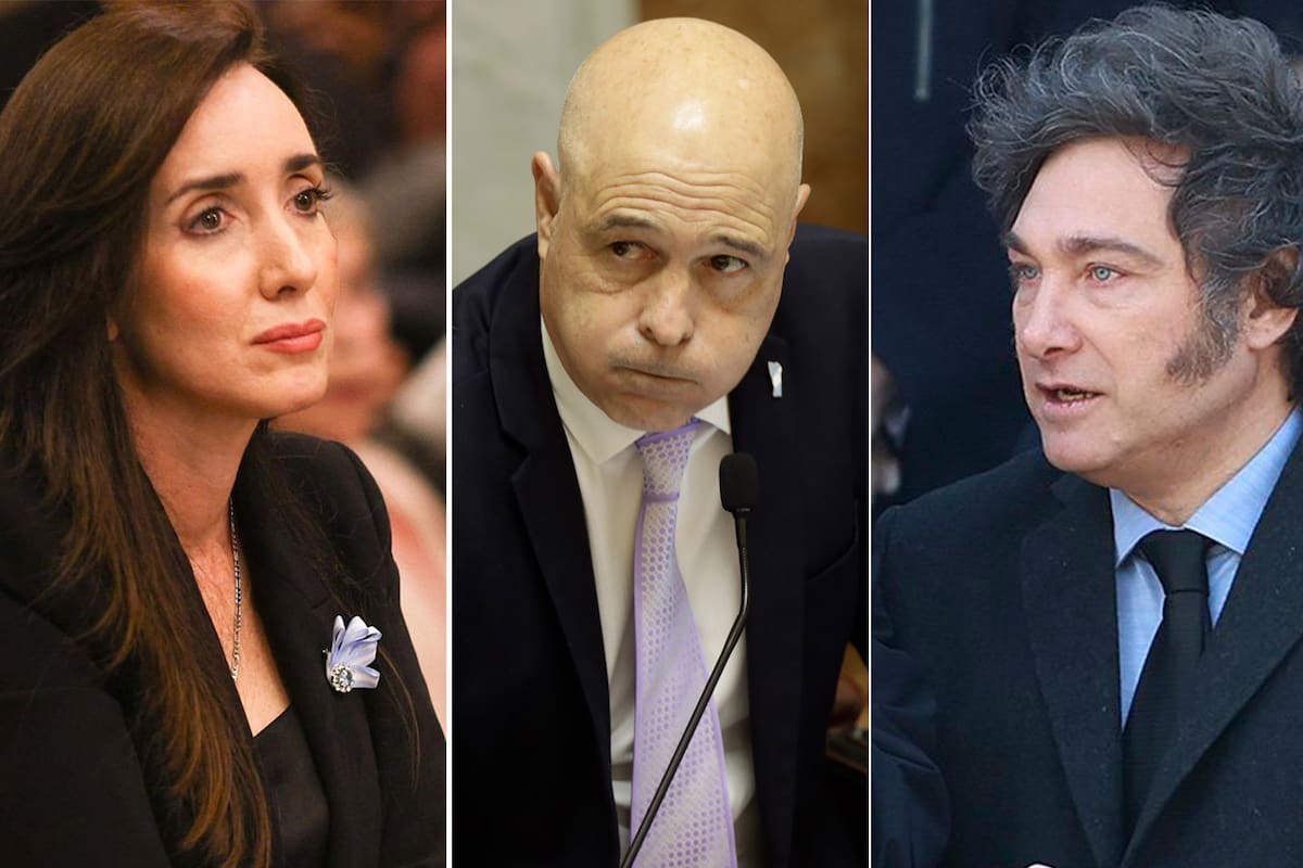 Victoria Villarruel, Bartolomé Abdala y Javier Milei