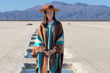 Victoria Villarruel durante su visita a Jujuy en agosto de 2024