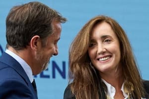 Victoria Villarruel, en el acto de la Corporación Vitivinícola Argentina (COVIAR)