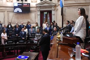 Victoria Villarruel en la Sesión preparatoria del Senado