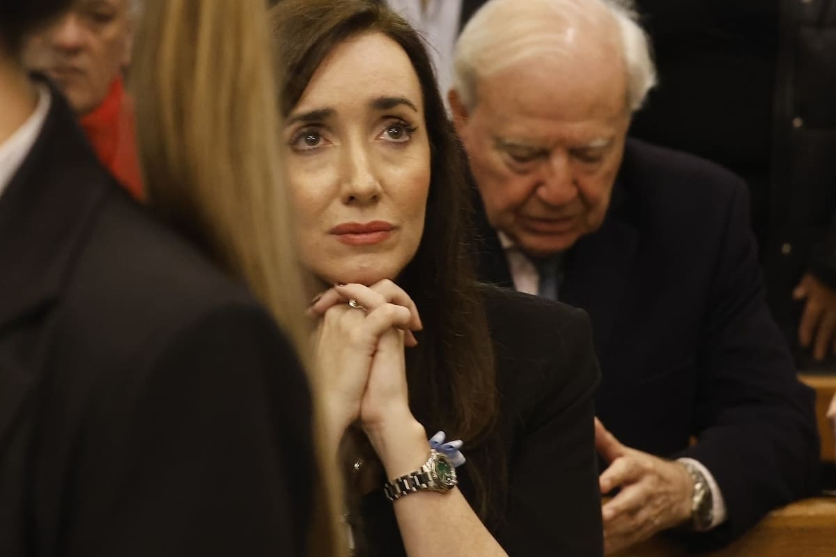 Victoria Villarruel, en una misa en homenaje al papa Francisco