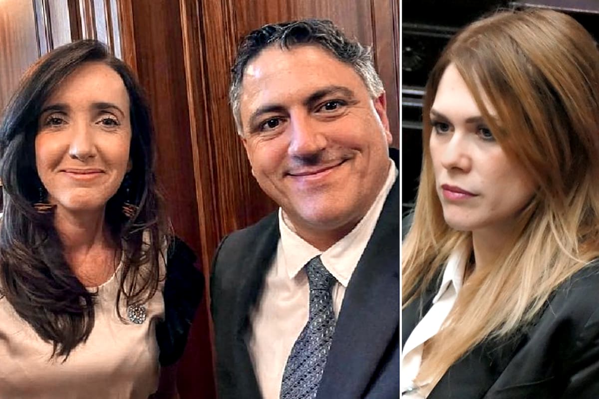Victoria Villarruel, Francisco Paoltroni y Lilia Lemoine