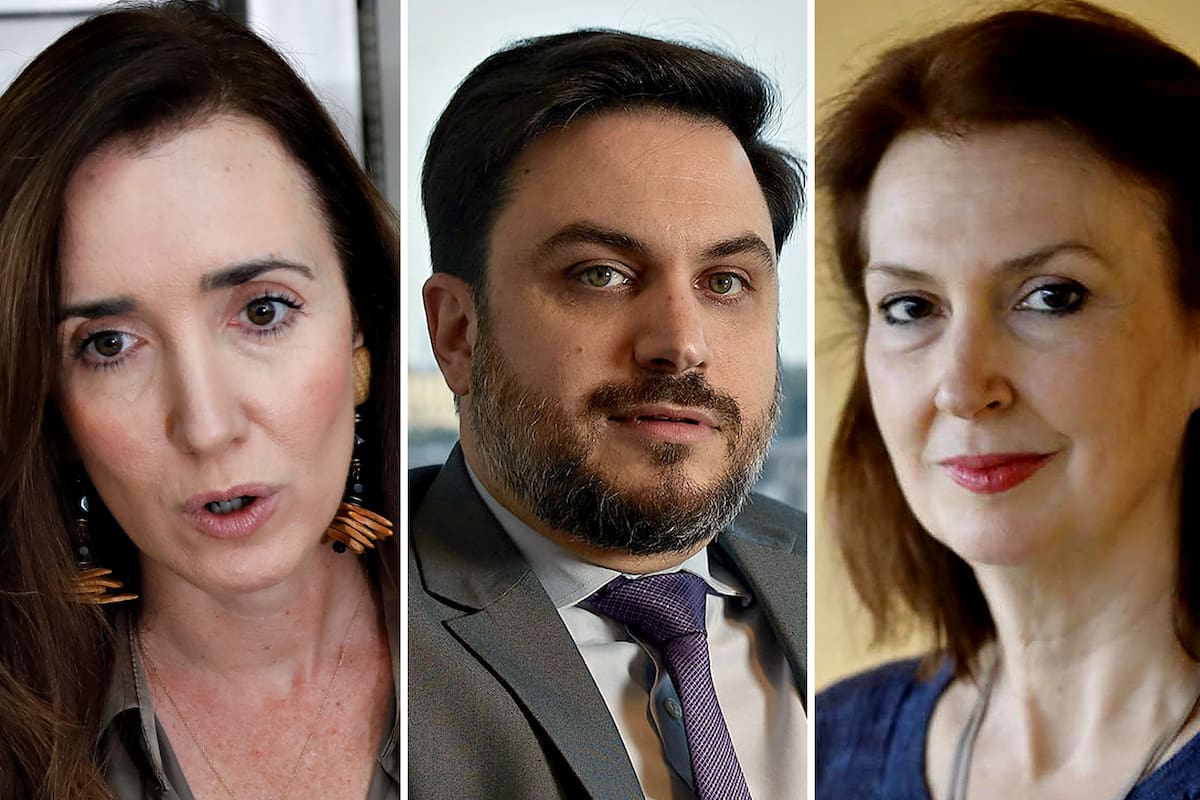 Victoria Villarruel, Ramiro Marra y Diana Mondino