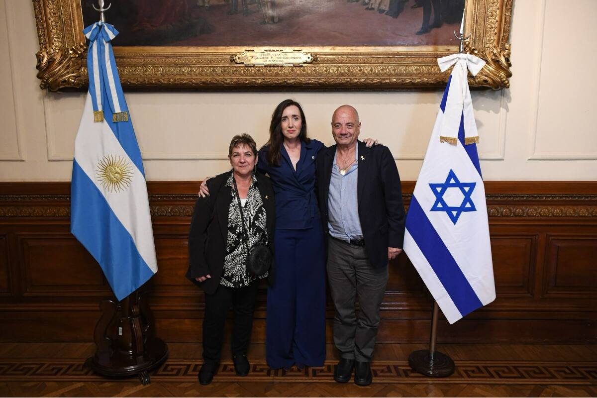Victoria Villarruel recibió a dos sobrevivientes del secuestro de Hamas en Israel
