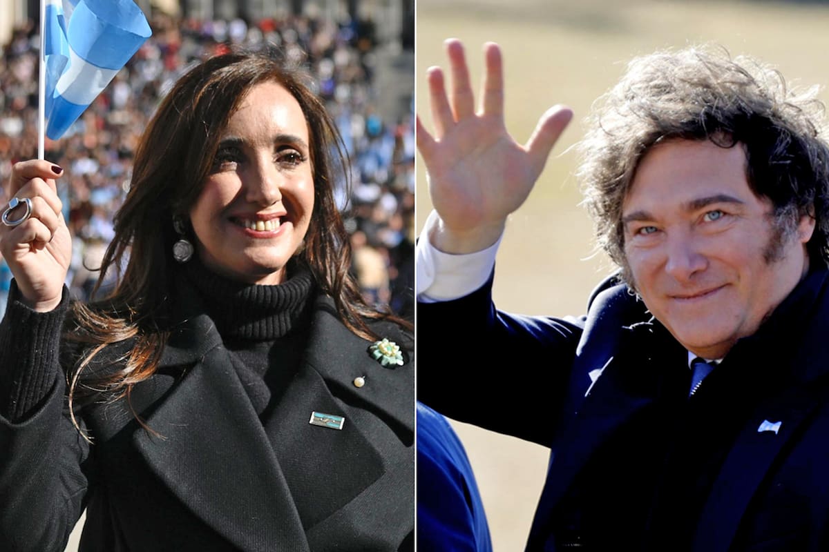 Victoria Villarruel y Javier Milei participaron del Día de la Bandera en actos separados