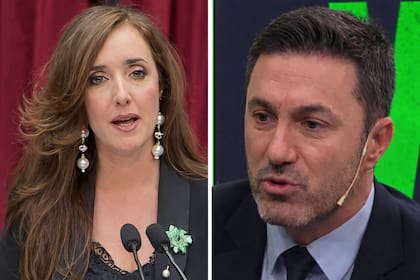 Victoria Villarruel y Luis Petri