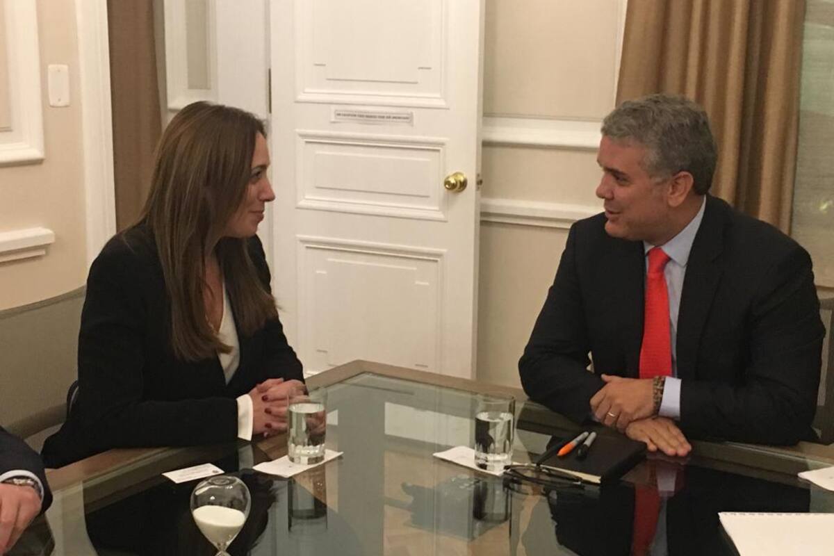 Vidal, con el presidente Duque, en Bogotá