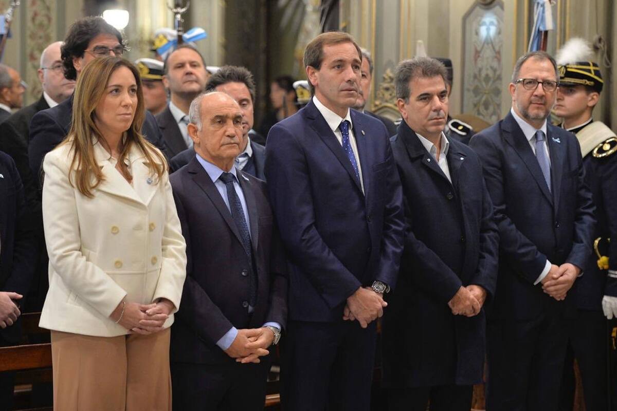 Vidal en el tedeum de La Plata