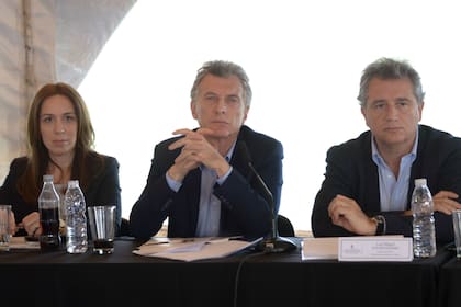 Vidal, Macri y Etchevehere, en la reunión en Trenque Lauquen