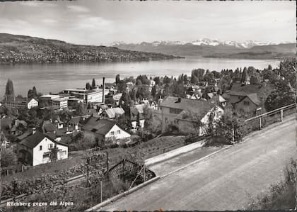 Vieja postal de Kilchberg. 1955.
