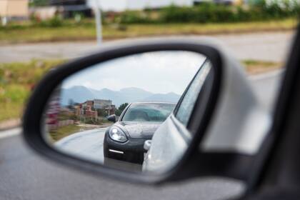 view from my car while traveling at sea