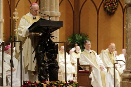Viganò, durante una misa en Chicago, en 2014
