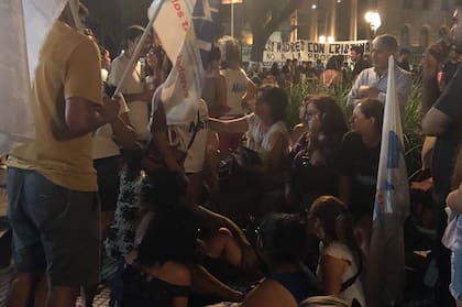 Vigilia en apoyo a Cristina Kirchner.
