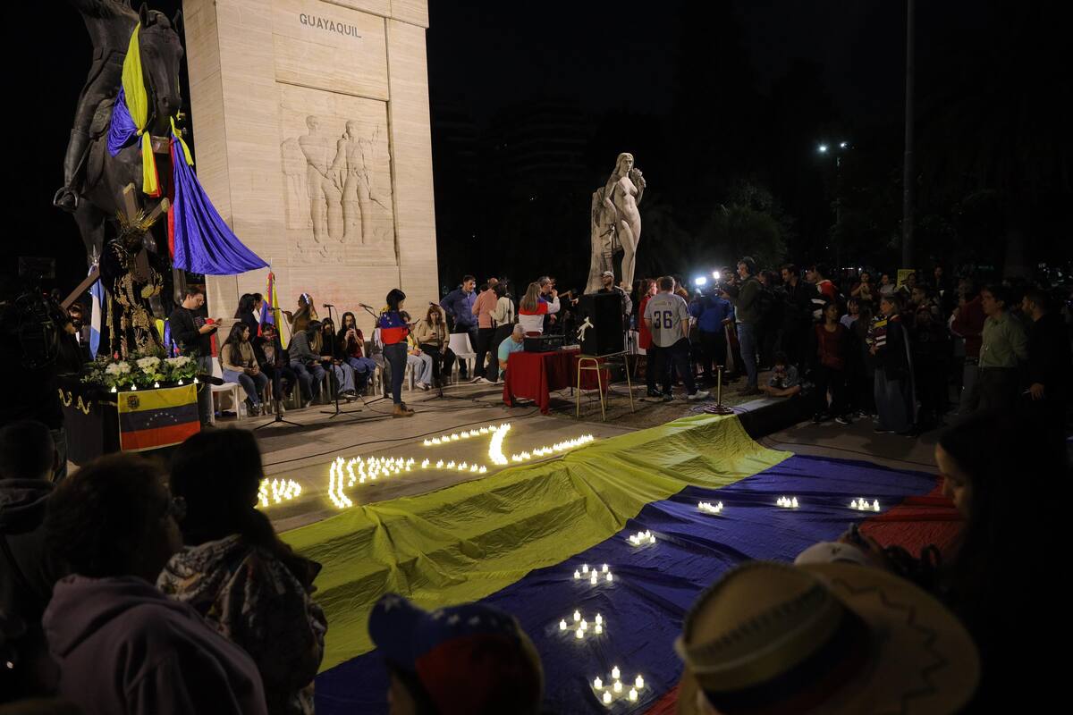 Vigilia en el Parque Rivadavia por la delicada situación en Venezuela
