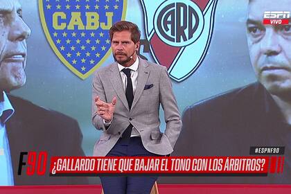 Vignolo criticó el trato de Gallardo hacia los árbitros pero lo elogió en otras cuestiones. Crédito: Captura