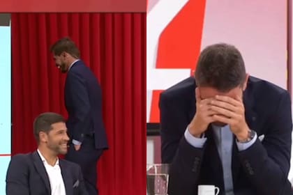 Sebastián vignolo, tras bambalinas; Esteban Edul se cubre el rostro