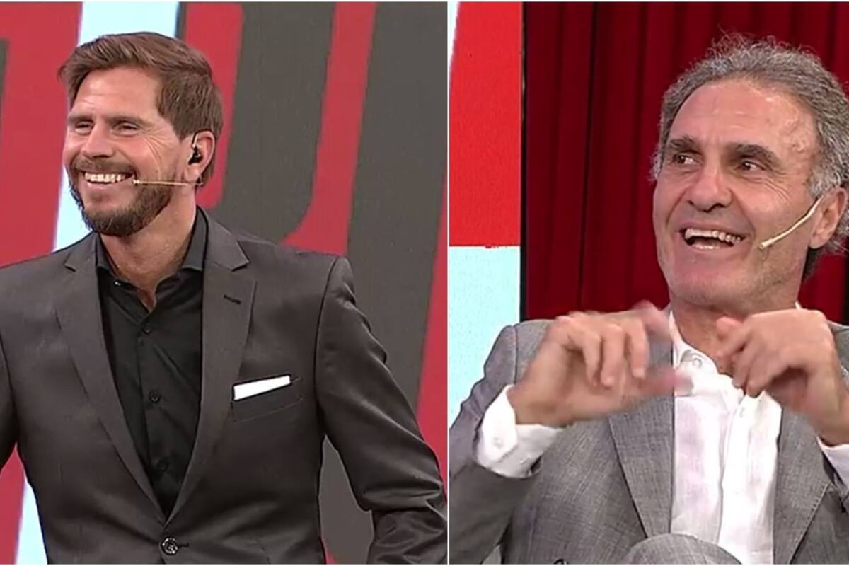 Vignolo y Ruggeri se divirtieron en vivo con una broma. Crédito: Captura