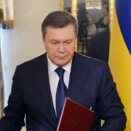 El expresidente ucraniano, prorruso, Viktor Yanukovich