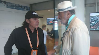 Vilas, con Tiriac en Roland Garros
