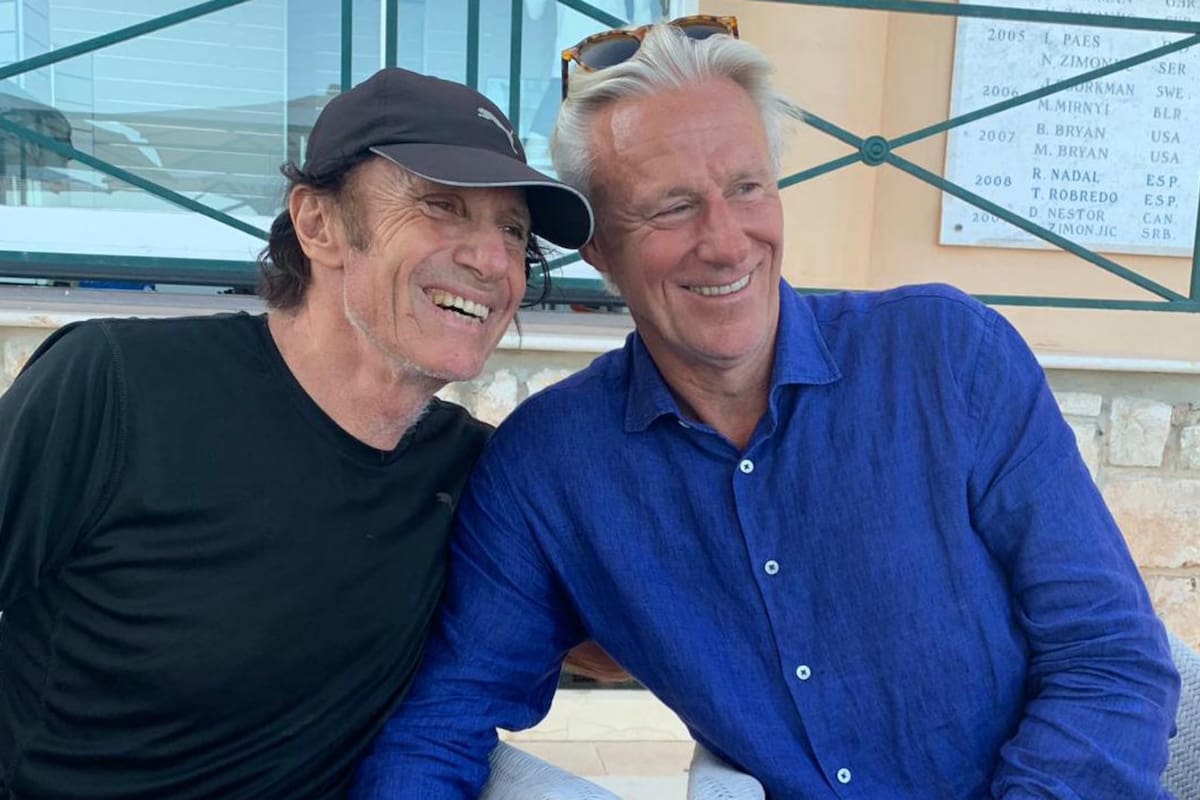 Vilas y Borg, en el Country Club de Montecarlo