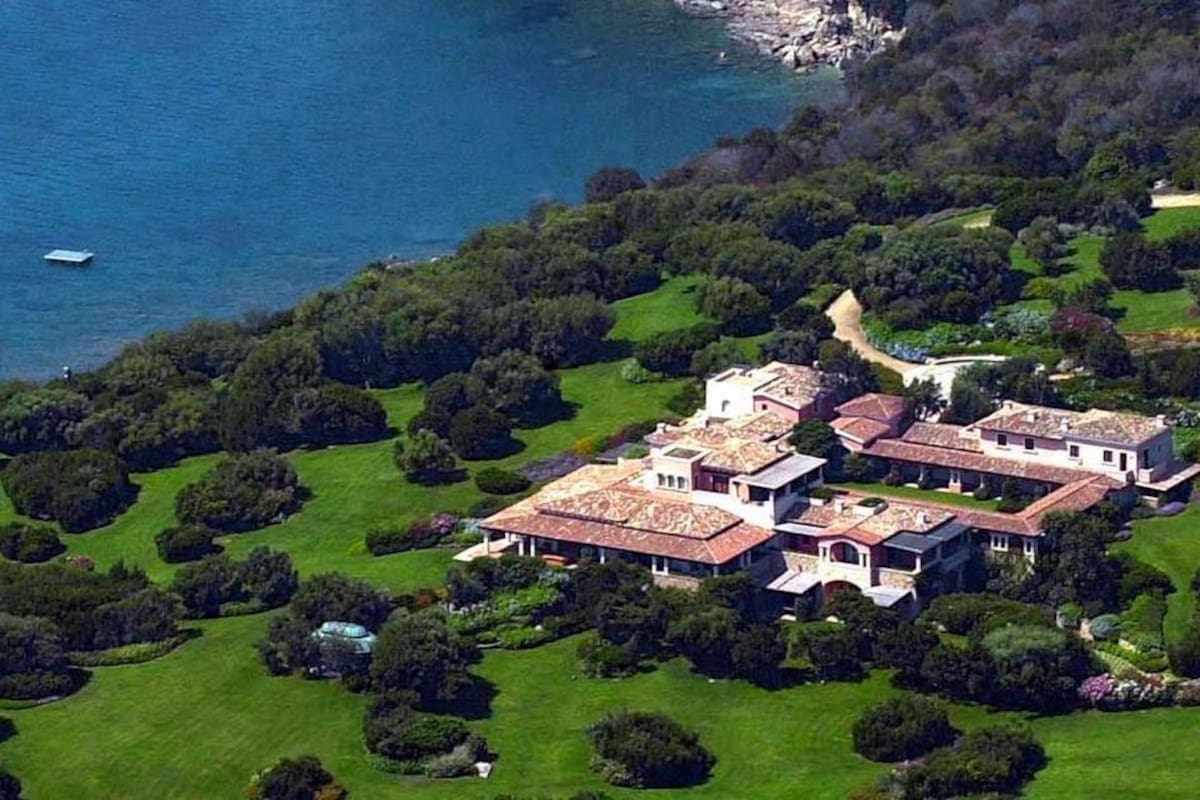 Villa Certosa, que perteneció a Silvio Berlusconi, se puso a la venta