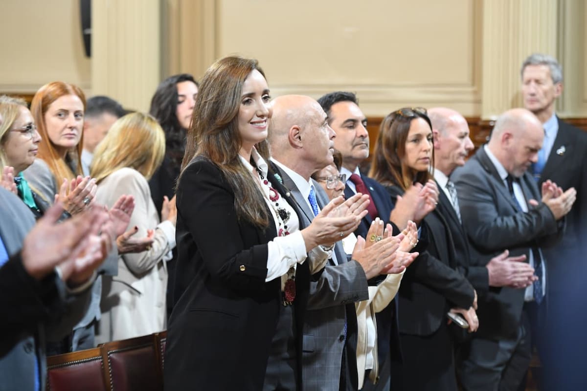Villarruel, al encabezar el acto en el Senado. Foto: oficial
