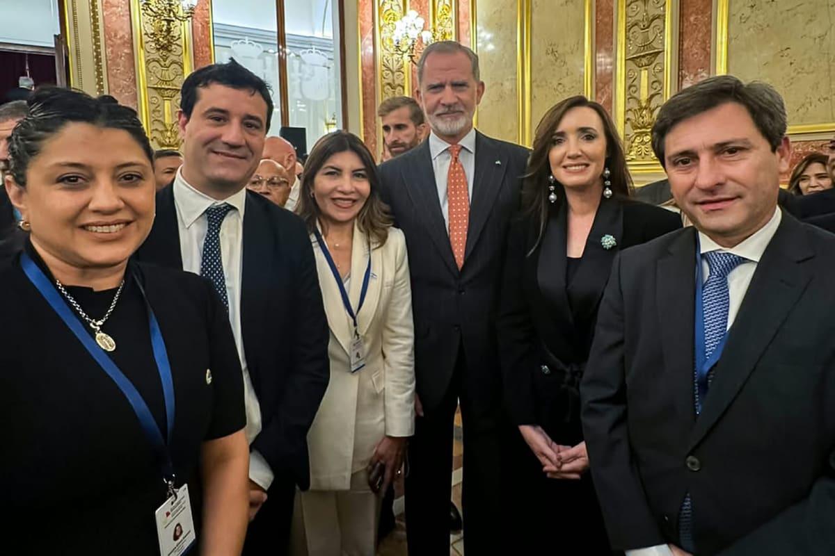 Villarruel encabezó una comitiva de senadores en Madrid y dialogó con el rey Felipe VI