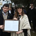 Villarruel se mostró con el presidente de la UCR y deslizó críticas al Gobierno