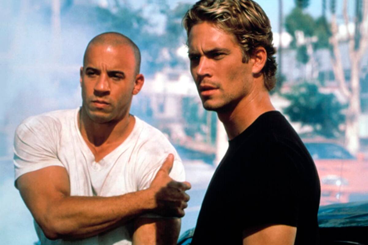 Vin Diesel y el fallecido Paul Walker, la dupla inicial de la saga fierrera