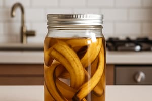 Vinagre y banana, aliados inesperados para el jardín (Foto: imagen ilustrativa con IA)