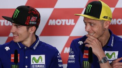 Viñales y su compañero Rossi, contentos en Termas