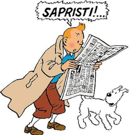 Viñeta de "Tintín"
