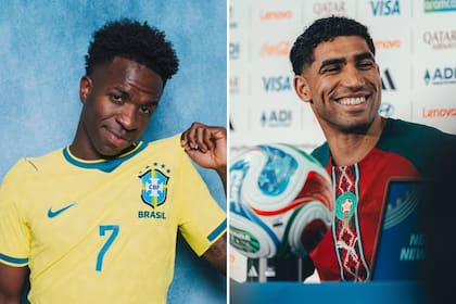 Vini Jr. y Achraf Hakimi son los mejores de cada selección y casualmente les tocará jugar mano a mano