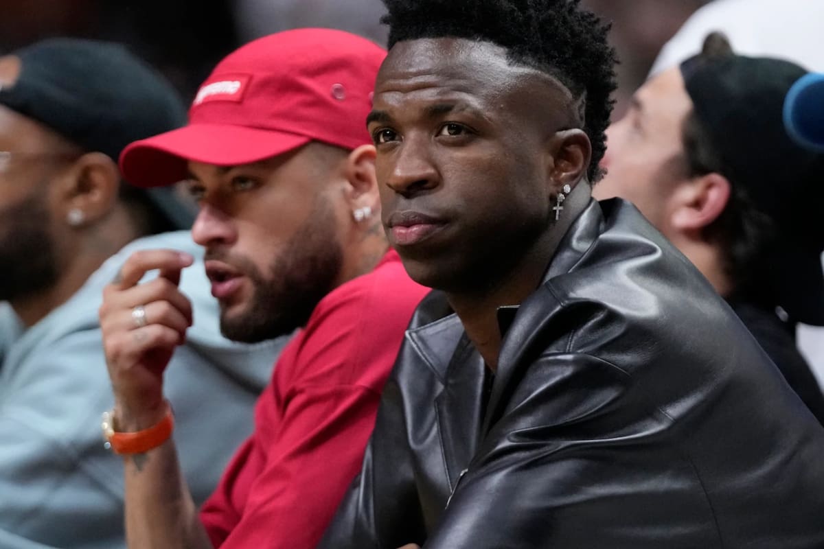 Vinicius Jr. vivió un momento incómodo cuando fue a ver la NBA junto a Neymar