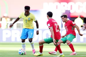 Brasil respondió con otro golazo, en los pies de Vinicius, para empatar el partido ante Marruecos