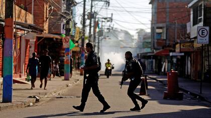 Violencia en la favela Ciudad de Dios en Río de Janeiro