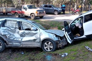 Violento choque en la Ruta 2