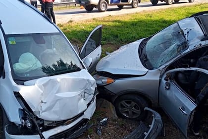 Violento choque en la Ruta 2