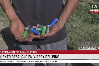 Violento enfrentamiento entre la policía y los vecinos en Virrey del Pino