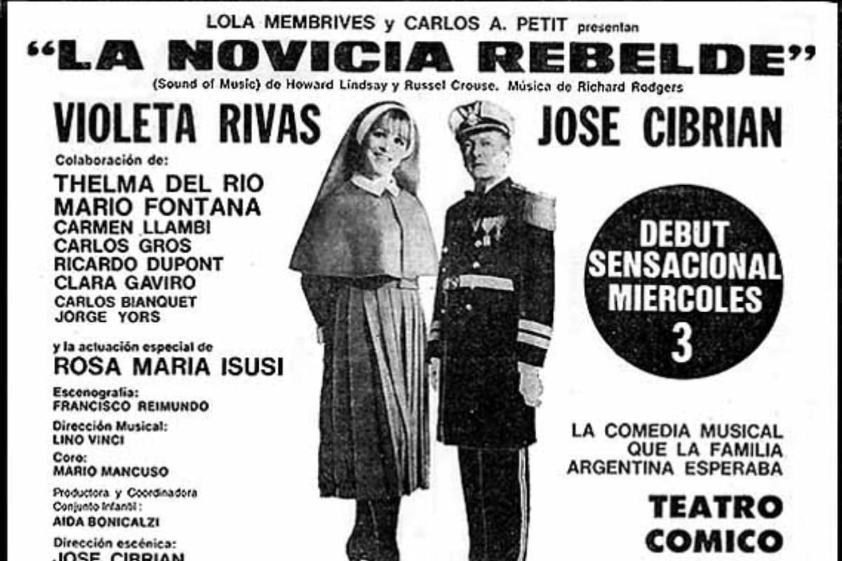 Violeta Rivas en su paso por el teatro