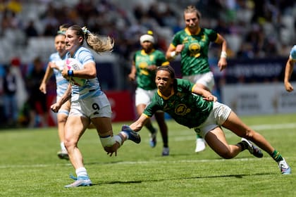 Virginia Brígido se escapa rumbo al try; las chicas argentinas alcanzarán su mejor ubicación en la historia en el Circuito Mundial
