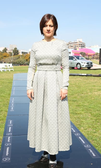 Virginia Innocenti en el desfile de Fabián Zitta