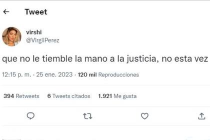 Virginia Pérez Antonelli también pidió "que no le tiemble la mano a la justicia" en el caso de Fernando Báez Sosa