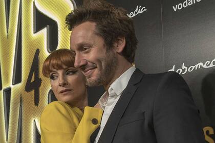 Najwa Nimri y Benjamín Vicuña, en la avant premiere madrileña de la serie