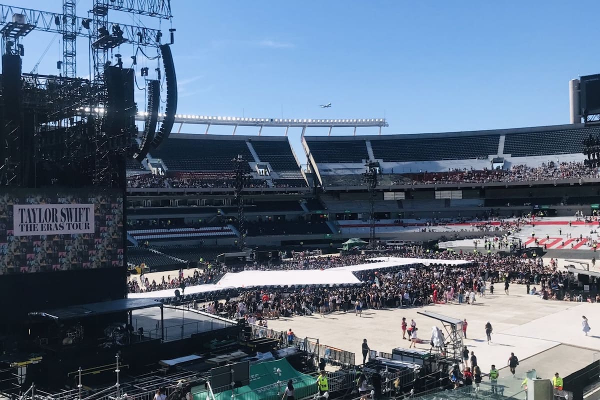 Visión restringida: cómo es el sector para ver a Taylor Swift que generó revuelo en las redes (Foto: captura X)