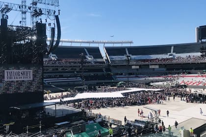 Visión restringida: cómo es el sector para ver a Taylor Swift que generó revuelo en las redes (Foto: captura X)